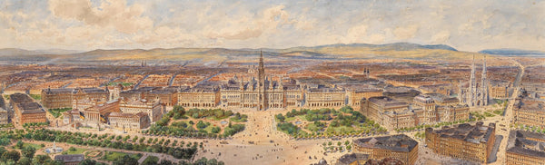 Wien vom Hof Burgtheater 1887