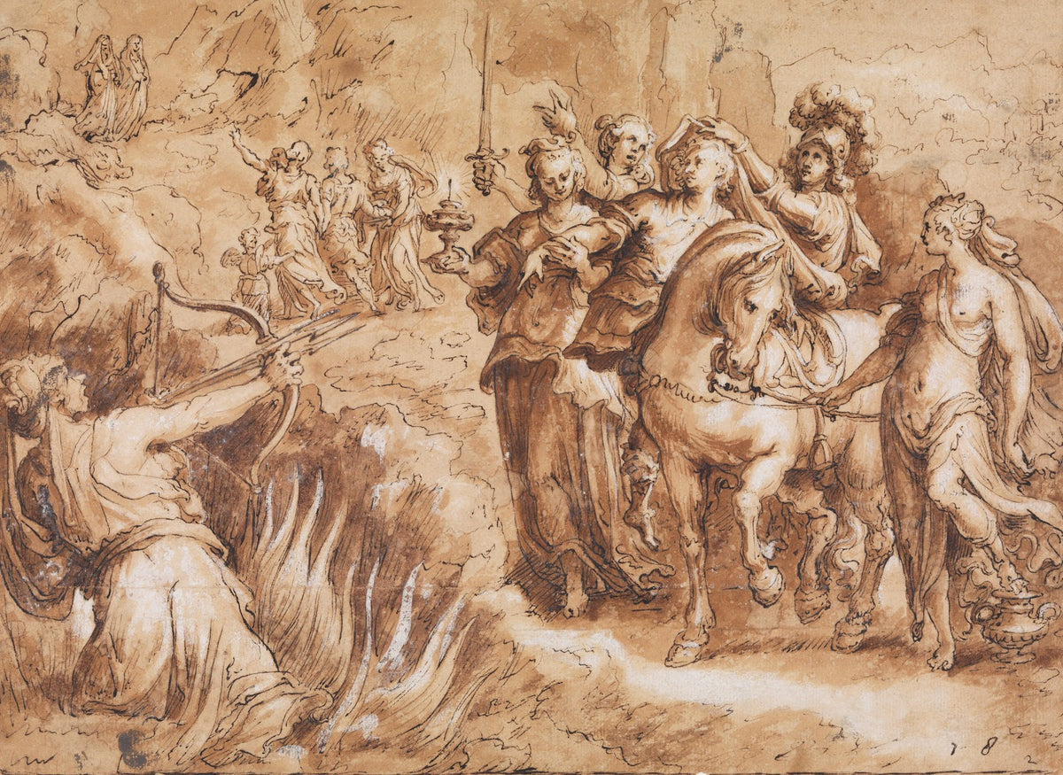 Allegory of the Course of Human Life Choosing Virtue 1570 or before