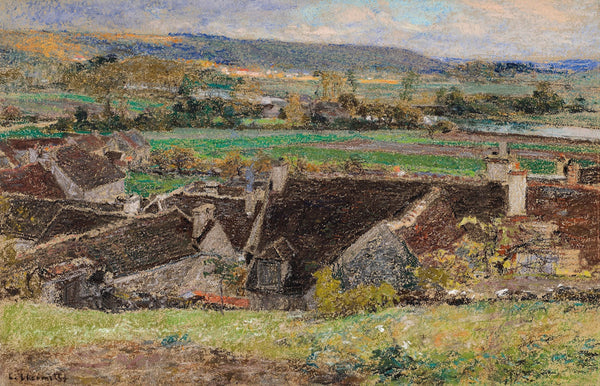 Les toits vue de village