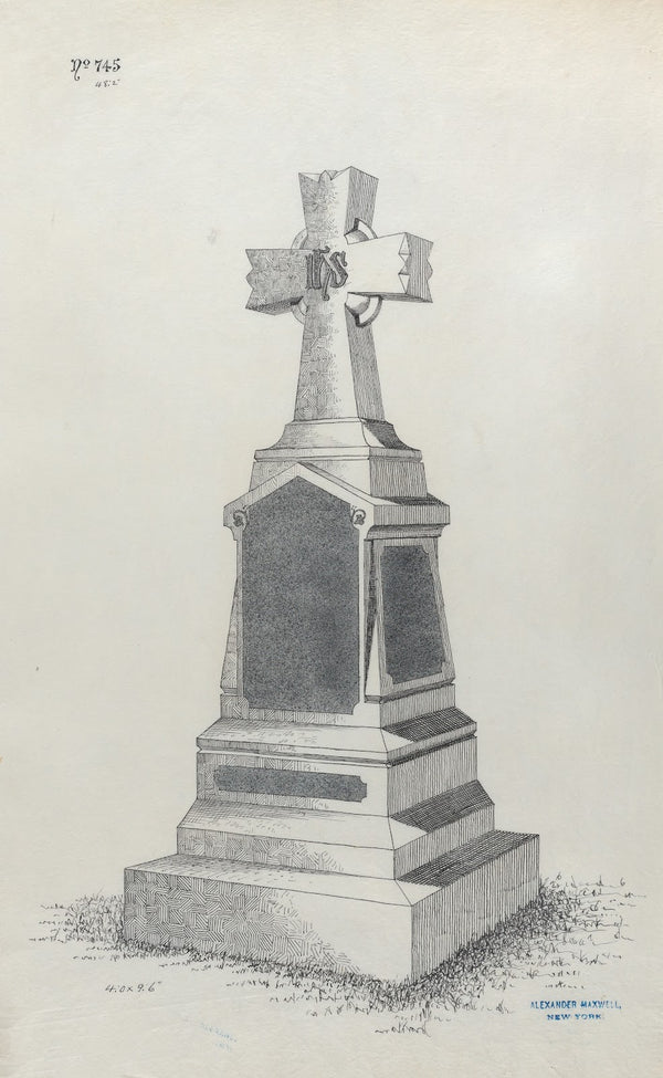 Grave Monument with Cross No 745 184080