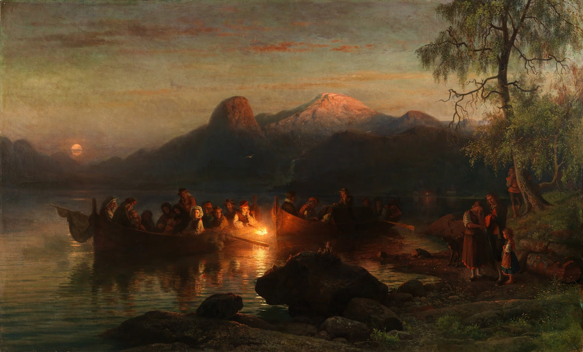 Norwegisches Fischerbegräbnis 1848