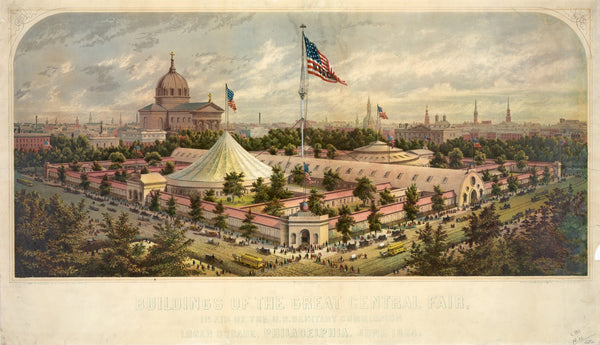 Buildings of the Great Central Fair in aid of the US Sanitary Commission Logan S