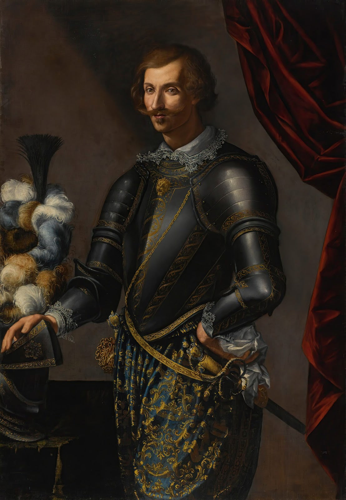 A Portrait Of A Gentleman Early 17th Century