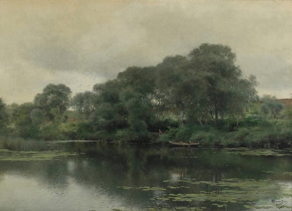 Stillness on a lily pond
