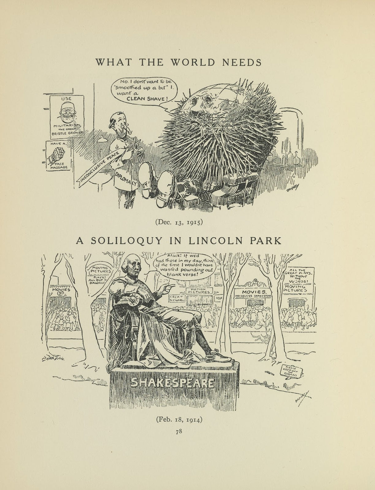 What The World Needs A Soliloquy In Lincoln Park 1914 1915