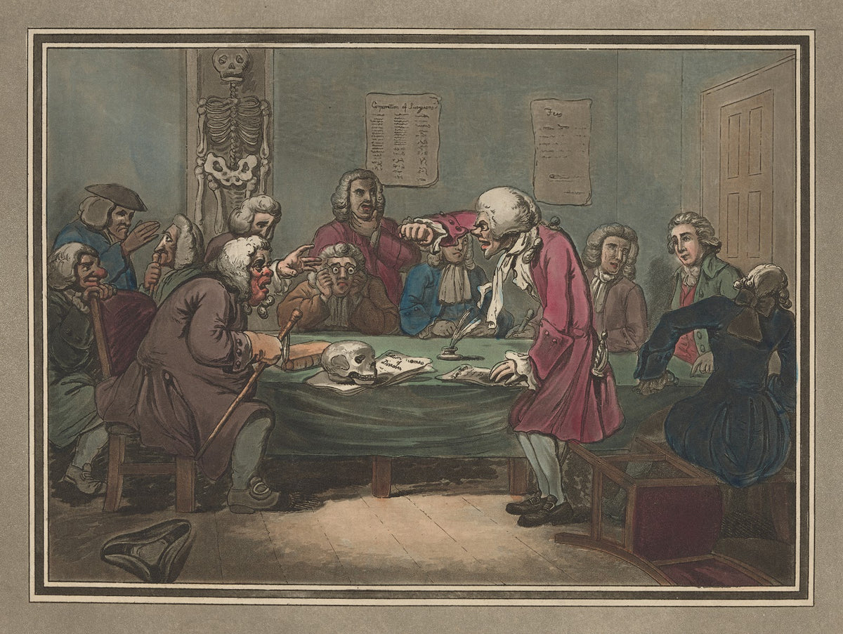 Adventures of Roderick Random Rodericks examination at Surgeons Hall 1792