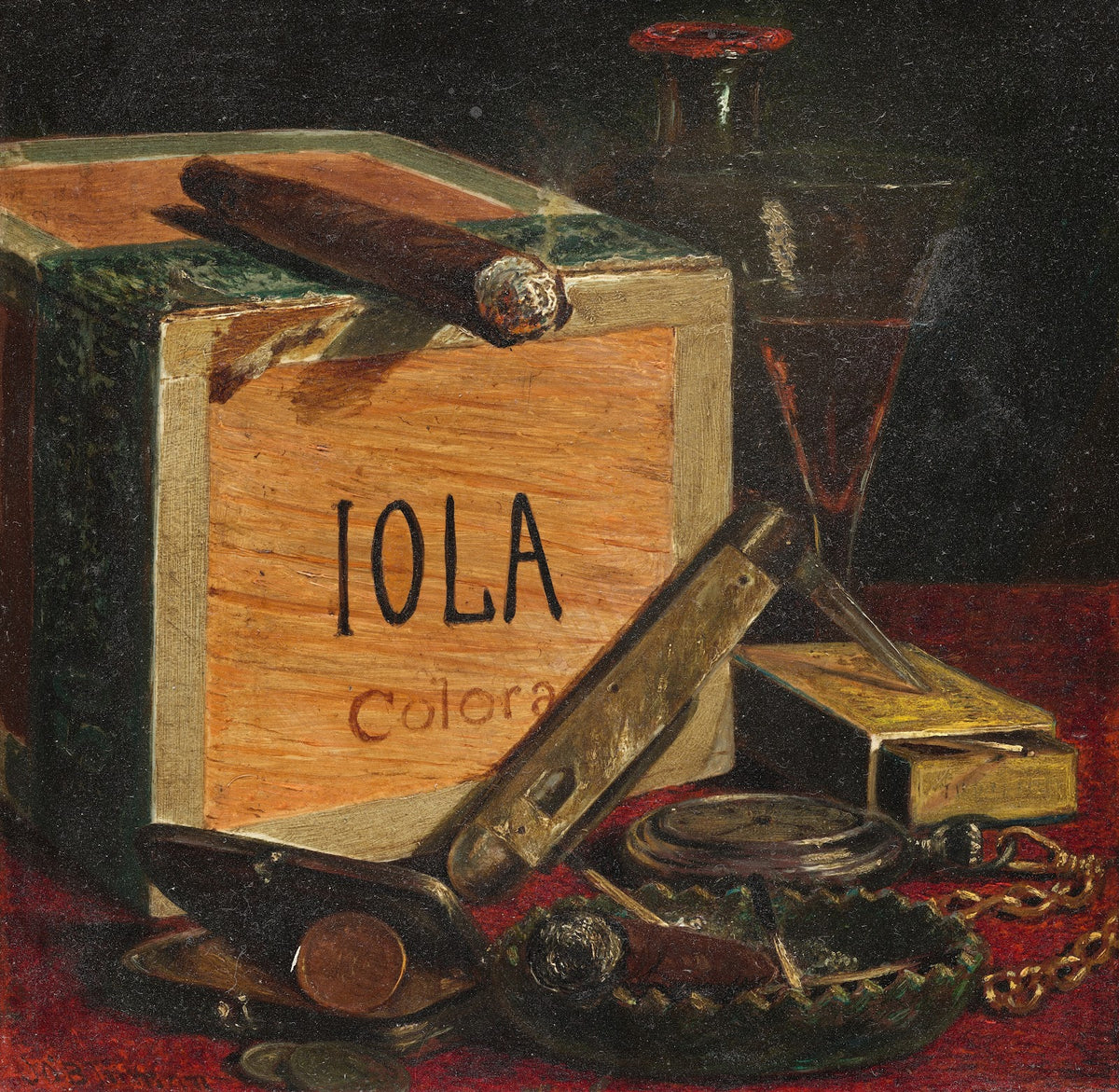 Gentlemens Still Life 1871