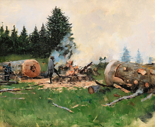 Woodman In A Moutain Village