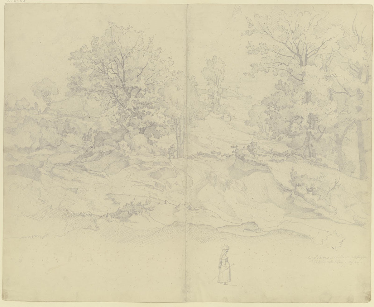 Waldige Landschaft bei Subiaco 1831