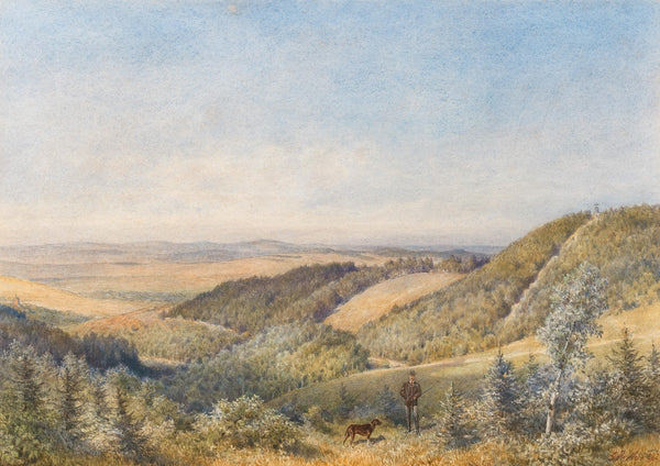 A landscape near Sebetov Castle 1892