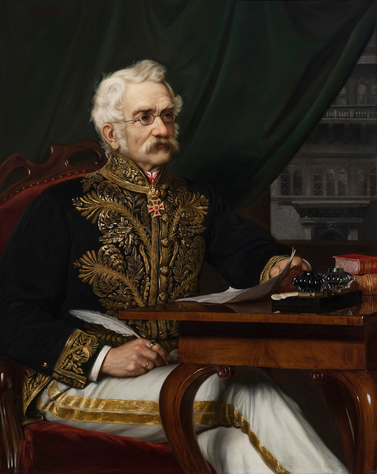 Portrait of Moritz Kaiserfeld von Blagatinschegg 1886