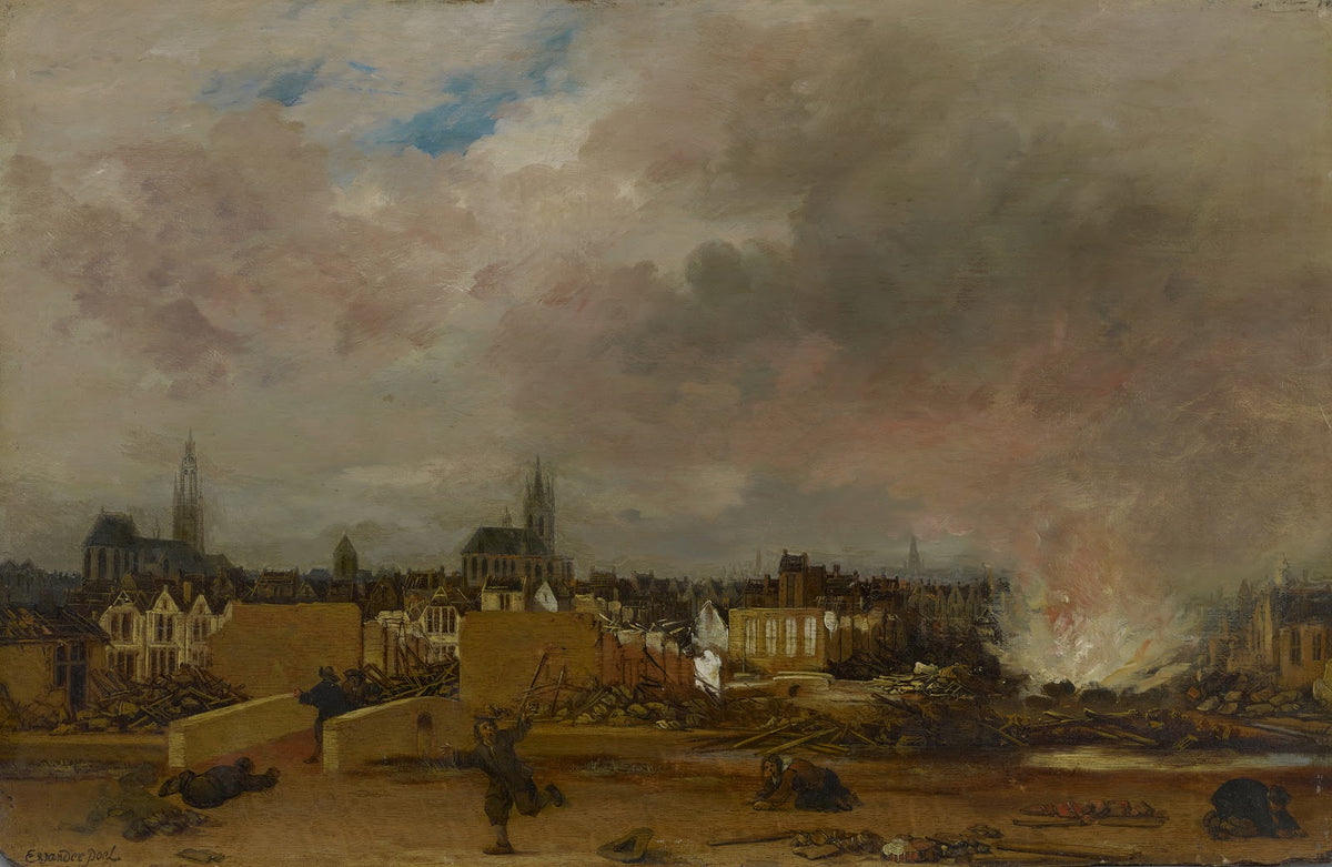 The Explosion of the Powder Magazine in Delft1654 ca1654