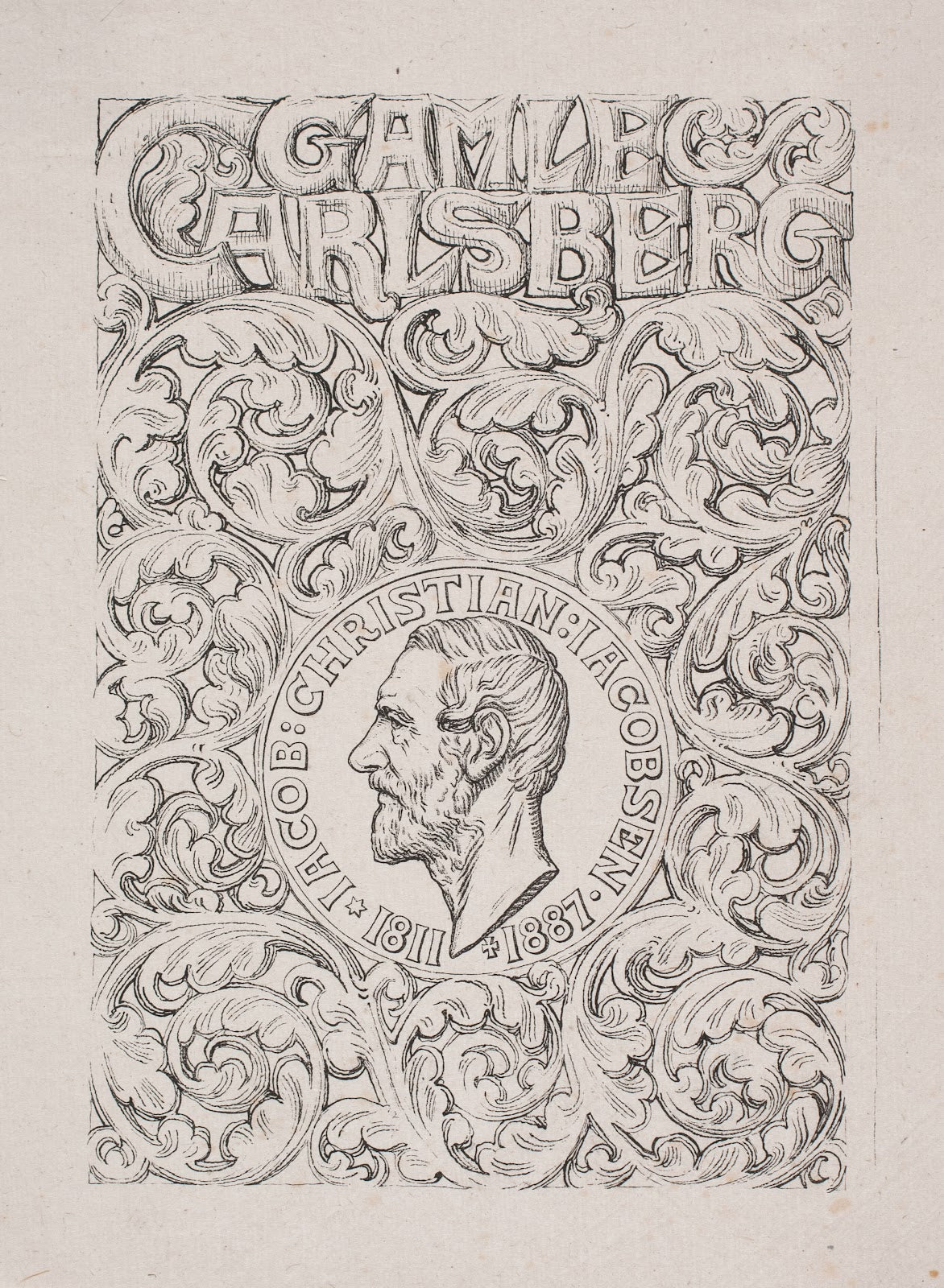 Omslag til katalog Gl Carlsberg Udstillingen 1888