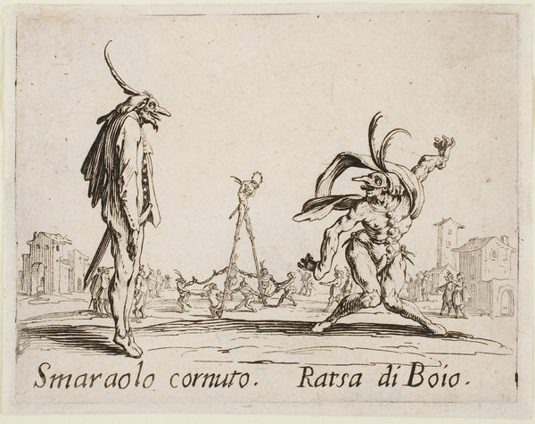 Smaraolo Cornuto and Ratsa di Boio 1631