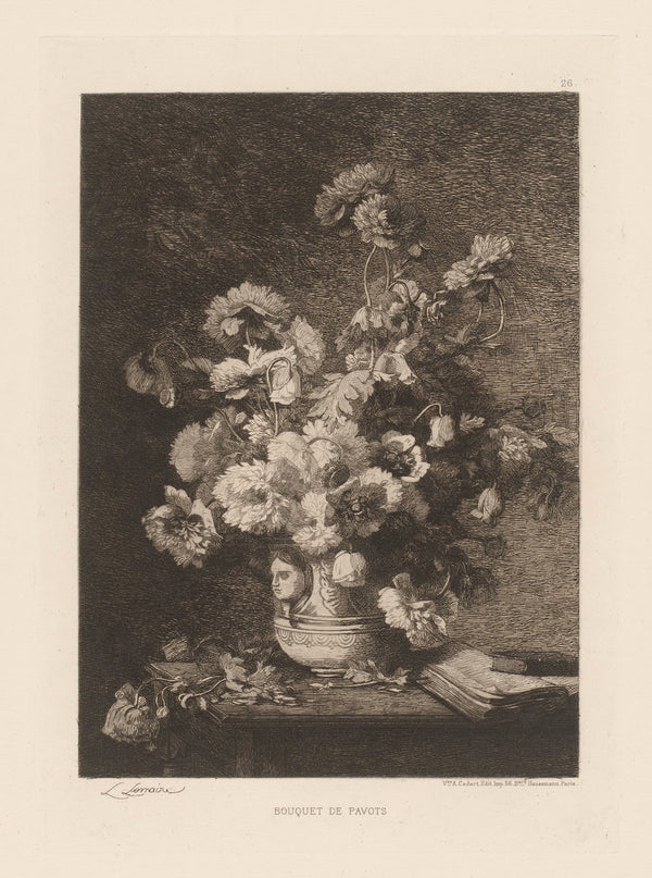 Bouquet de pavots 1880