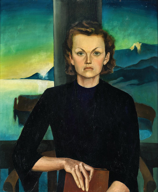 Damenporträt vor Seelandschaft Portrait of a lady before landscape circa 193