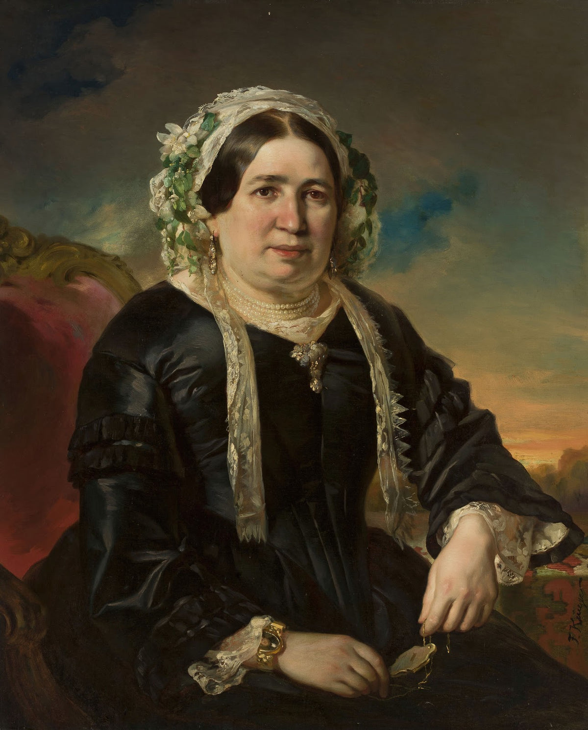 Portrait of a woman in a cap