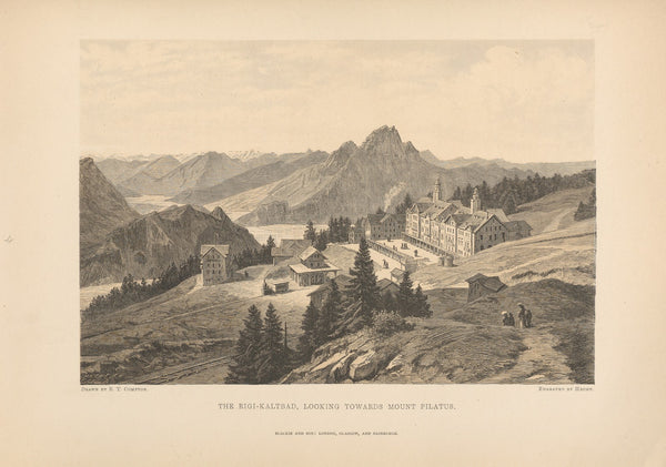 E T Compton  The Rigi Kaltbad looking towards Mount Pilatus 1881