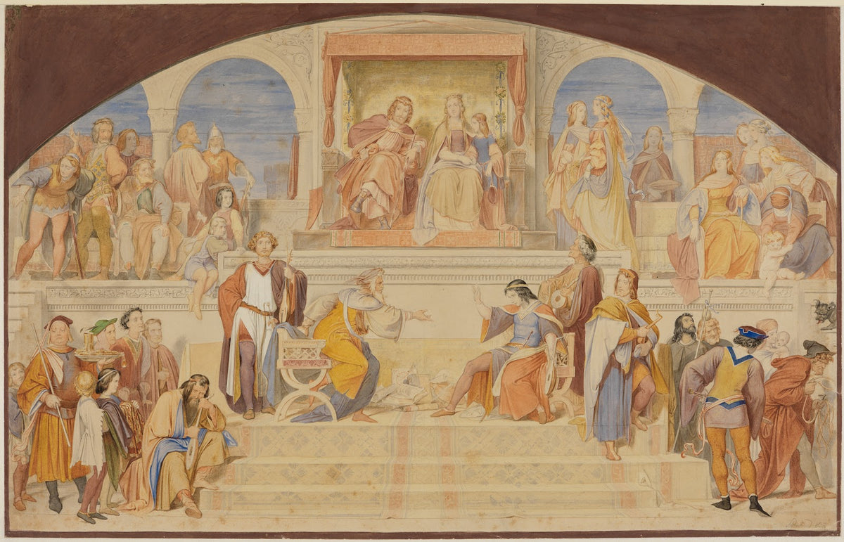 Der Sängerkrieg auf der Wartburg 1837