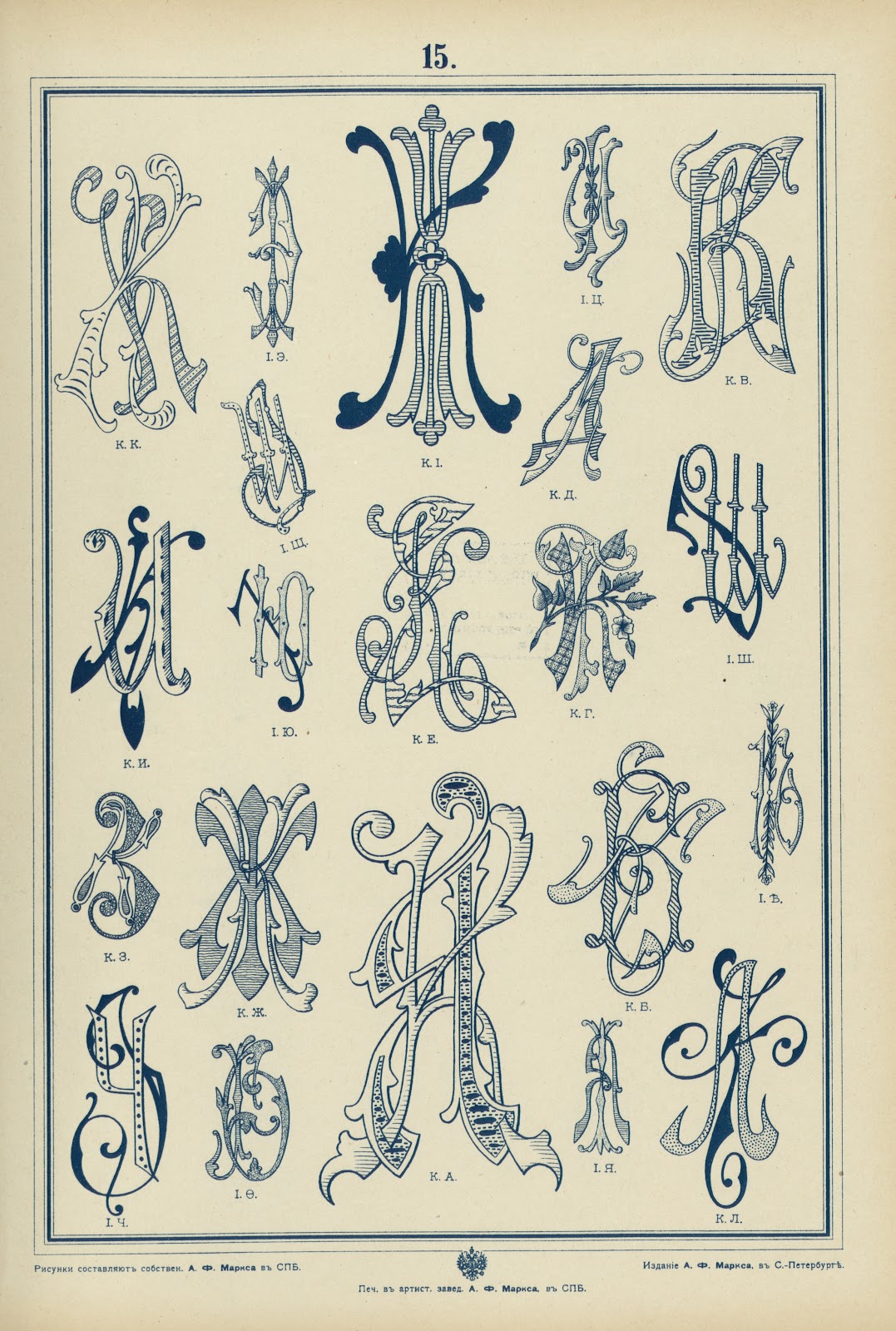 Monogrammy Pl15 1902