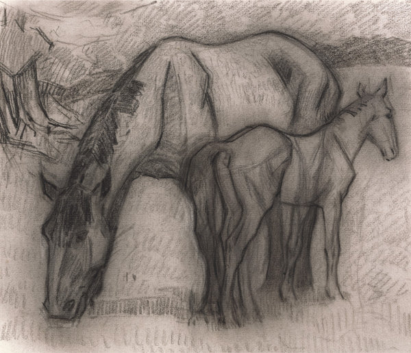 Study for Mare and Foal Lytchetts Clayhidon 1917