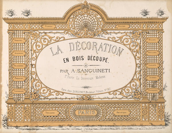 La decoration en bois decoupe Pl01