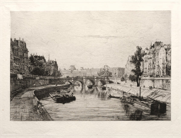 View from Pont St Michel 1865