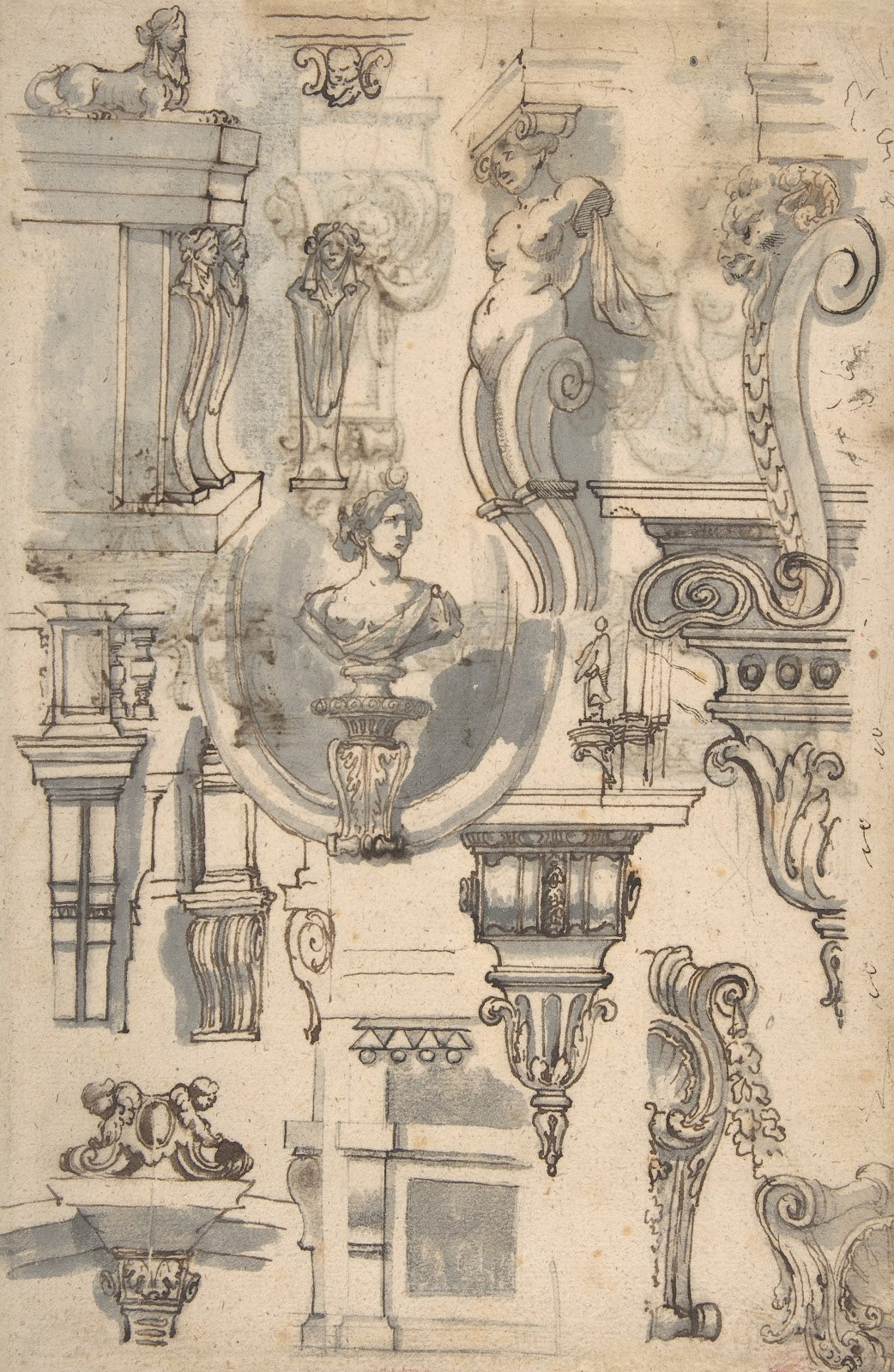 Brackets Caryatids and other Architectural Details ca 16901710