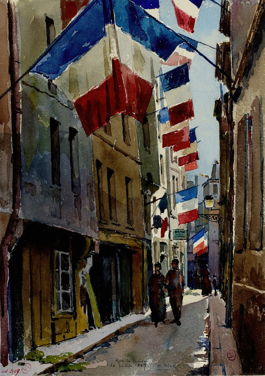 14 juillet rue de Venise 1887