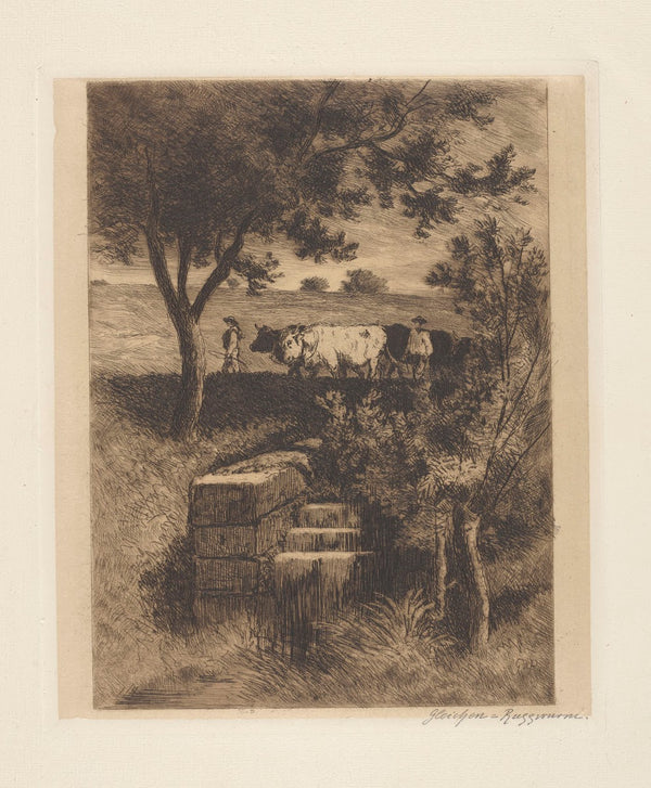 Landscape with Shepherds Leading the Herd 1888