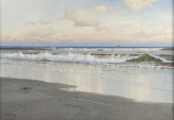 The Beach at Filey in Yorkshire England 1891