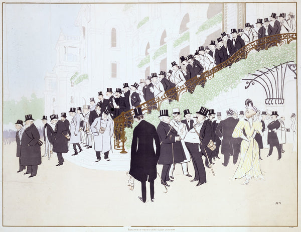 Lescalier de la Tribune du Jockey Club à Longchamp