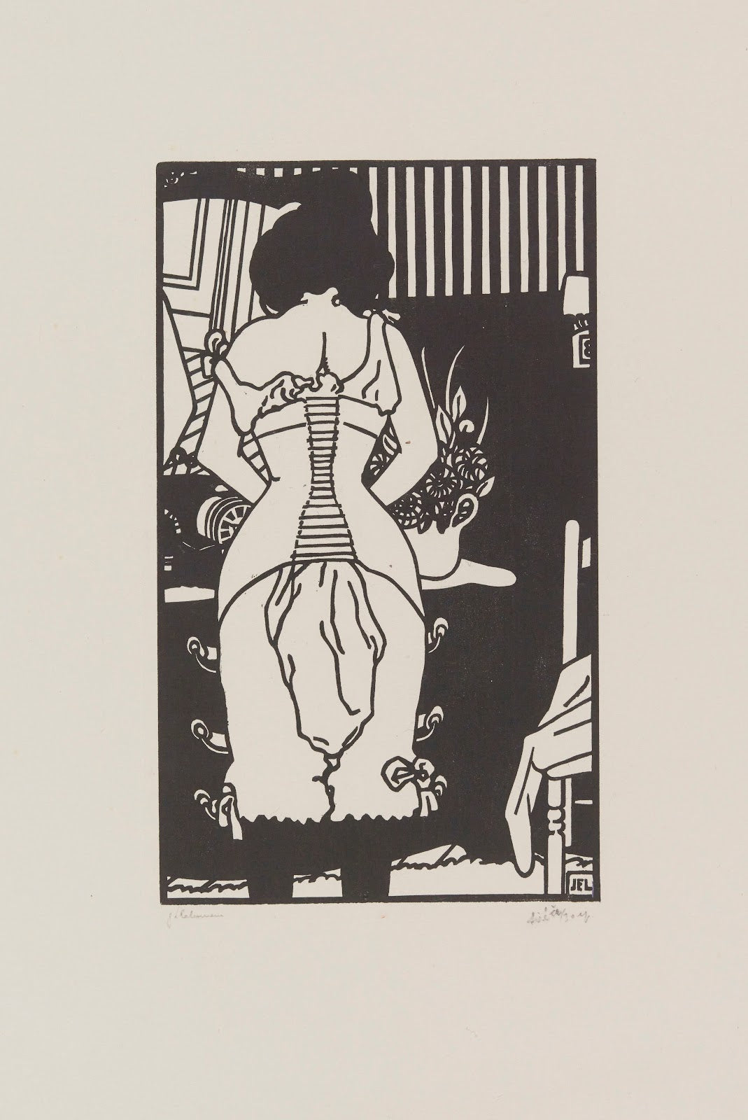 Le corset  Toilettes 1907
