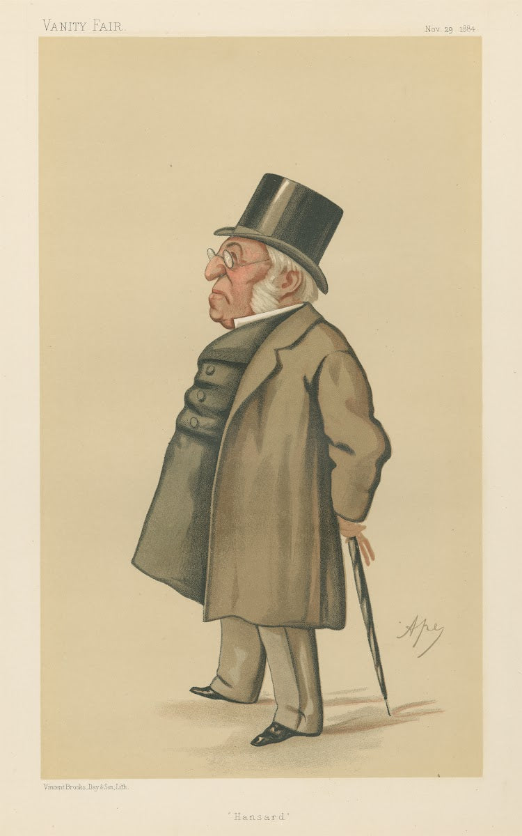 Politicians  Hansard Mr Henry Hansard November 29 1884 1884