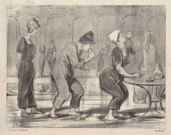 Bathers series between dives 1847