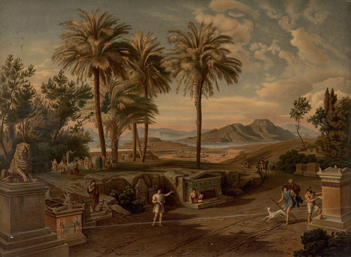The Museion hill overlooking the sea 1909