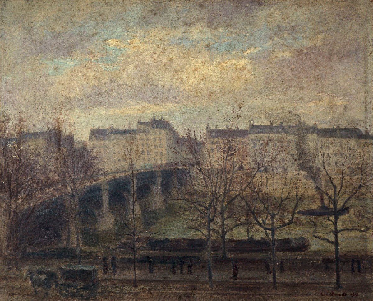 Le pont de la Tournelle 1918