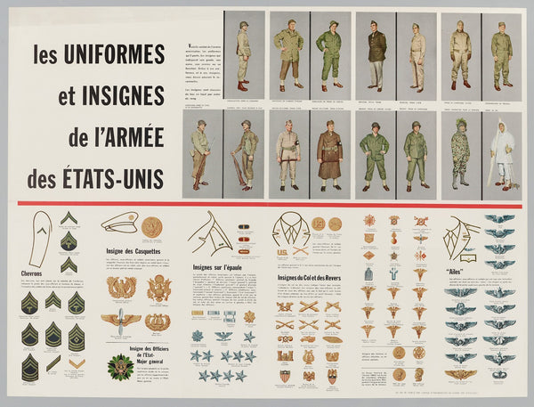 Les Uniformes Et Insignes De Larmee Des Etats Unis 1942 1944