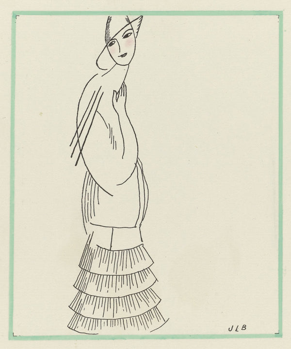 La robe blanche  Robe de Paul Poiret selon Boussingault 1914