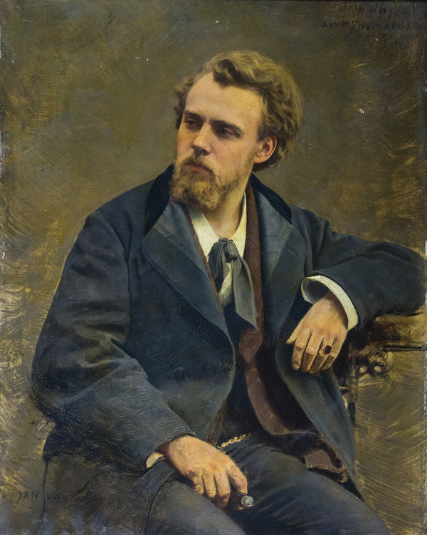 Portret van Henri van Beers broer van Jan van Beers Jr 1881