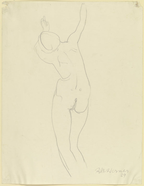 Female nude standing 1929