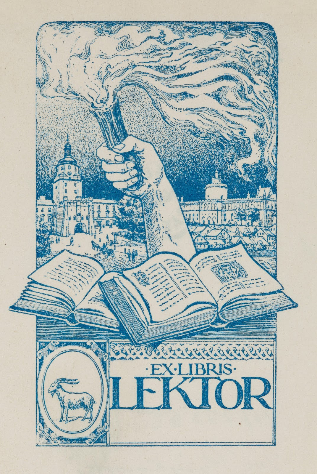Bookplate of the Lektor IIbrary 1914 1917