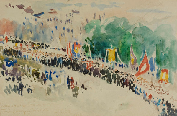 Corpus Christi procession in Toruń 1920