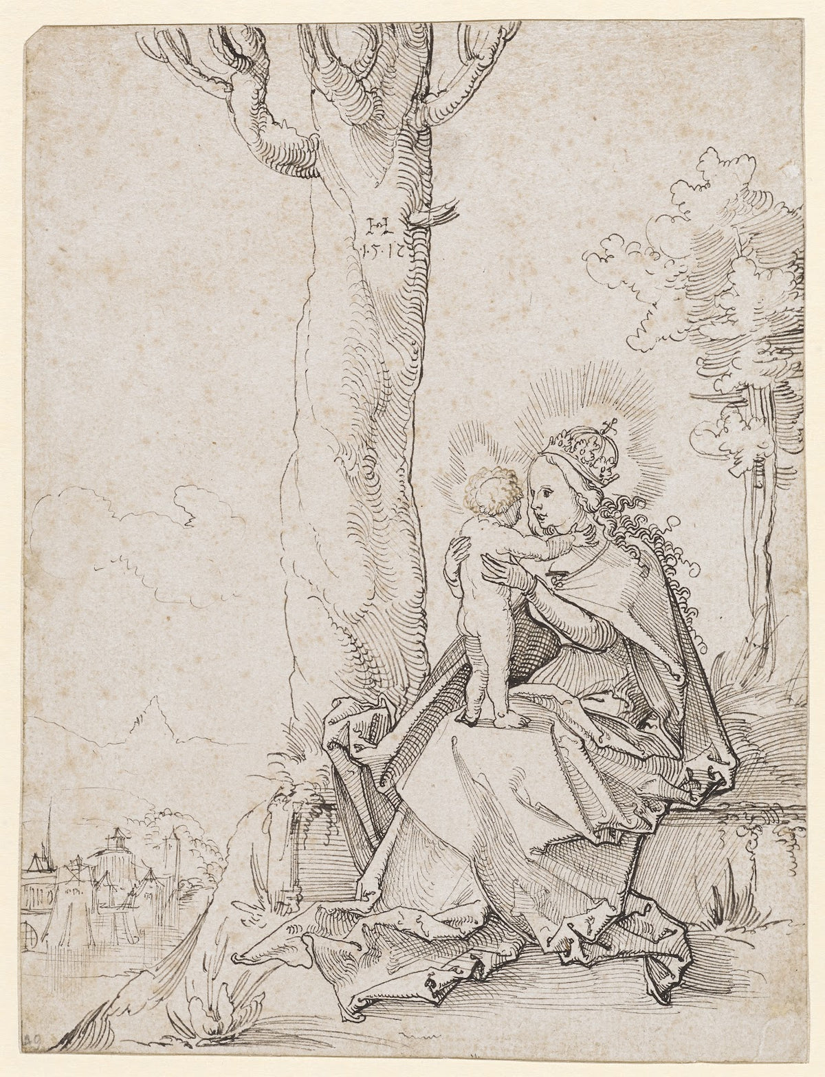 Maria mit Kind in der Landschaft 1512 1517