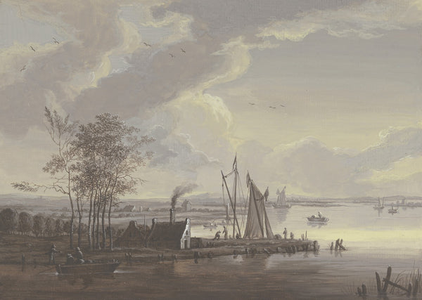 River scenery in the summer