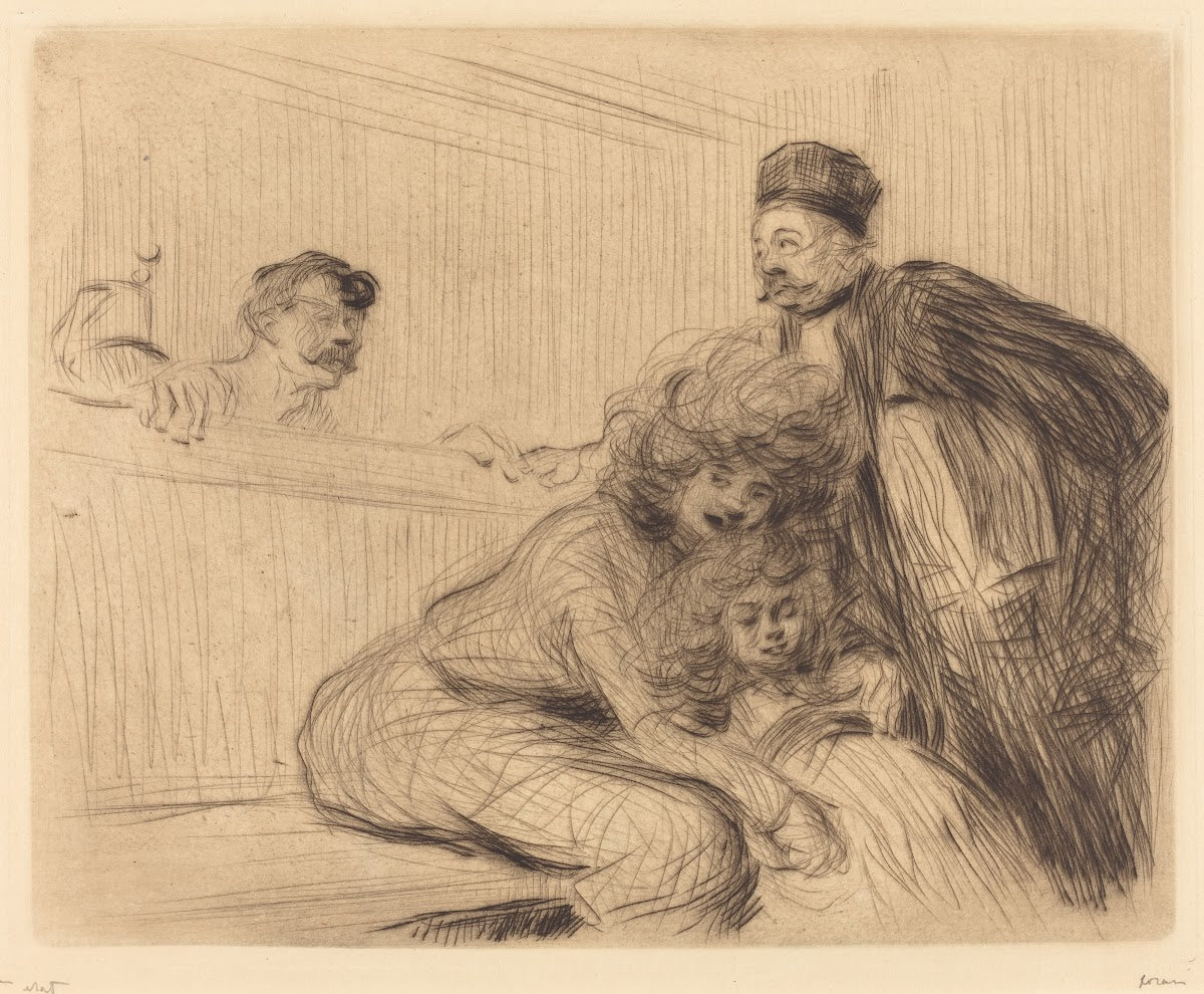 The Lawyer Talking to the Prisoner first plate 1909