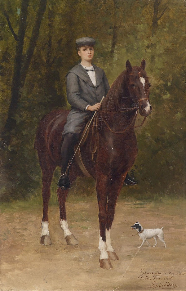 Oskar von Fraenkel zu Pferd c1898