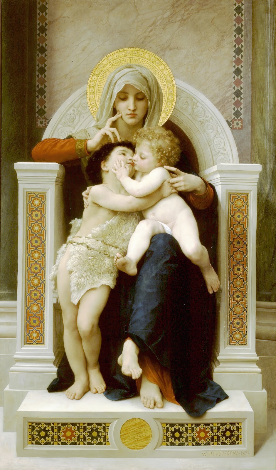 Madonna with child and John the Baptist 1875
