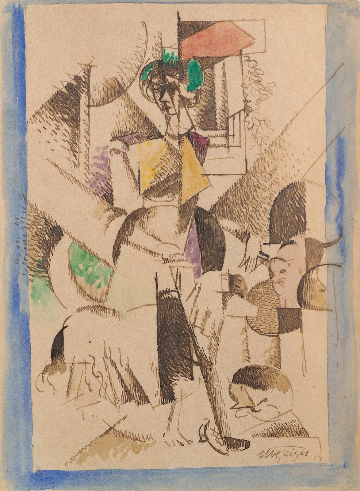 La Dame aux bêtes Portrait de Madame Raymond Duchamp Villon 1914