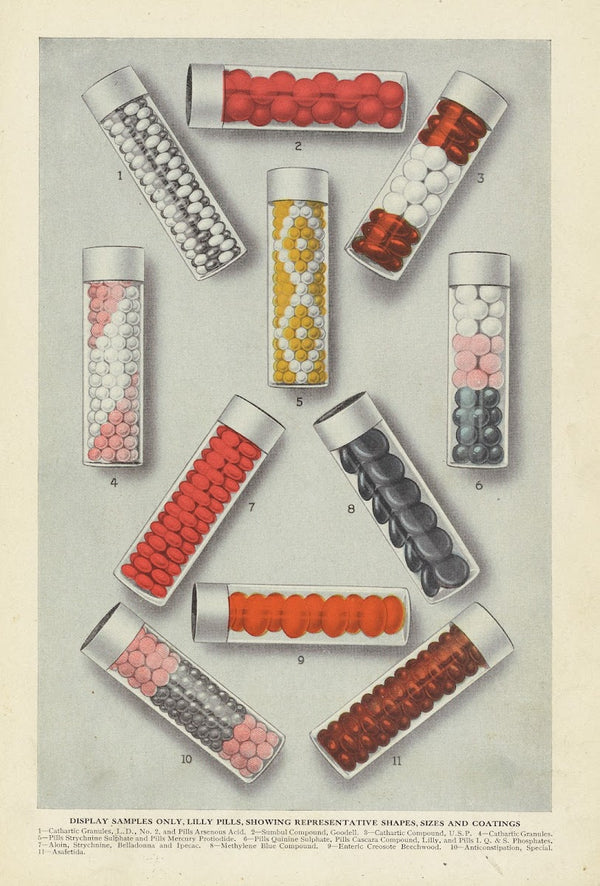 Display samples only Lilly Pills 1919
